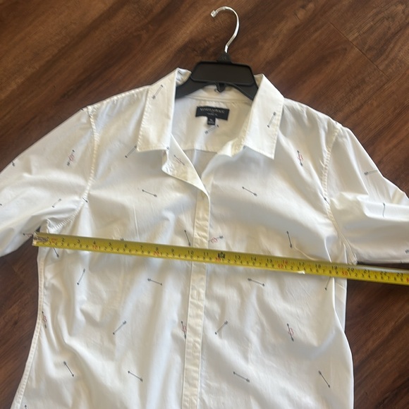 Banana Republic White Casual Button Down Shirt - Picture 3 of 6